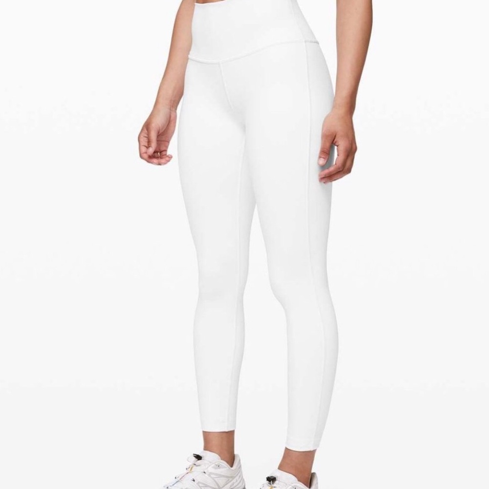 Lululemon Wunder Under White High Rise Tights 28”